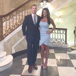 Sky Blue Wedding Guest Dress Size Medium